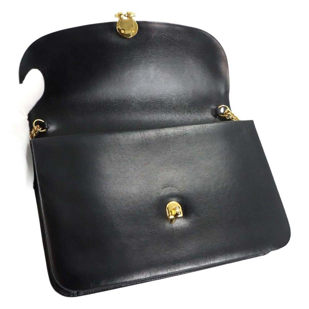 CHRISTIAN DIOR Black Leather Shoulder Bag - Picture 6 of 10